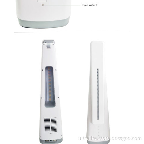 Led Desk Lamp With Bladeless Fan And USB